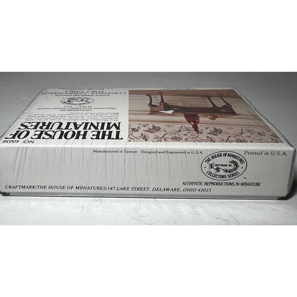 The House of Miniatures Kit 40038 Queen Anne Table NEW SEALED Vintage Furniture - Picture 4 of 8